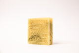 Close up of shampoo bar for fine har on white background