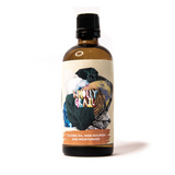 Image of Organic jojoba moisturiser bottle with dropper lid on white background